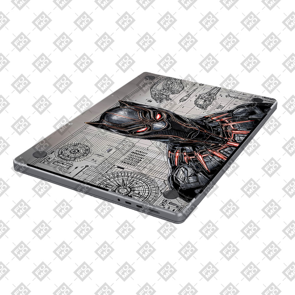 Black Panther Vibranium Tech MacBook Pro 14 M5 2025 3D Laptop Skin