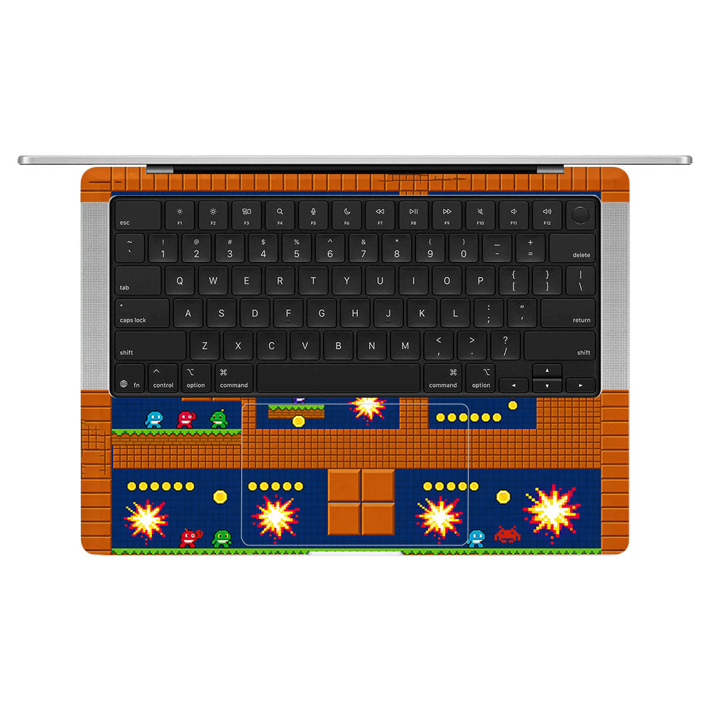 Pixelated Retro Arcade MacBook Pro 14 M5 2025 3D Laptop Skin