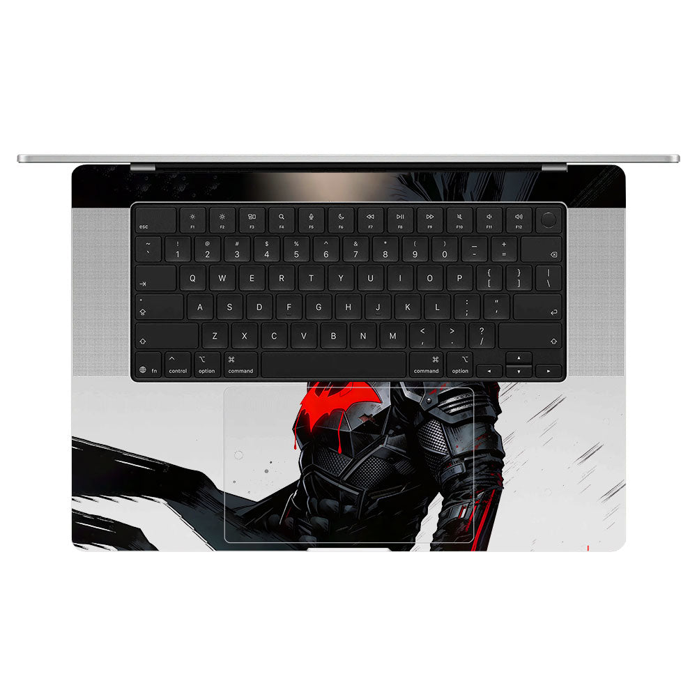 Transparent Dark Knight Macbook Pro 16 M5 Pro/Max 2026 Laptop Skin