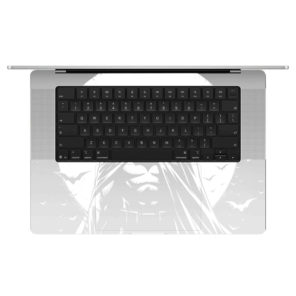 Transparent Dark Knight Moon Rise Macbook Pro 16 M5 Pro/Max 2026 Laptop Skin