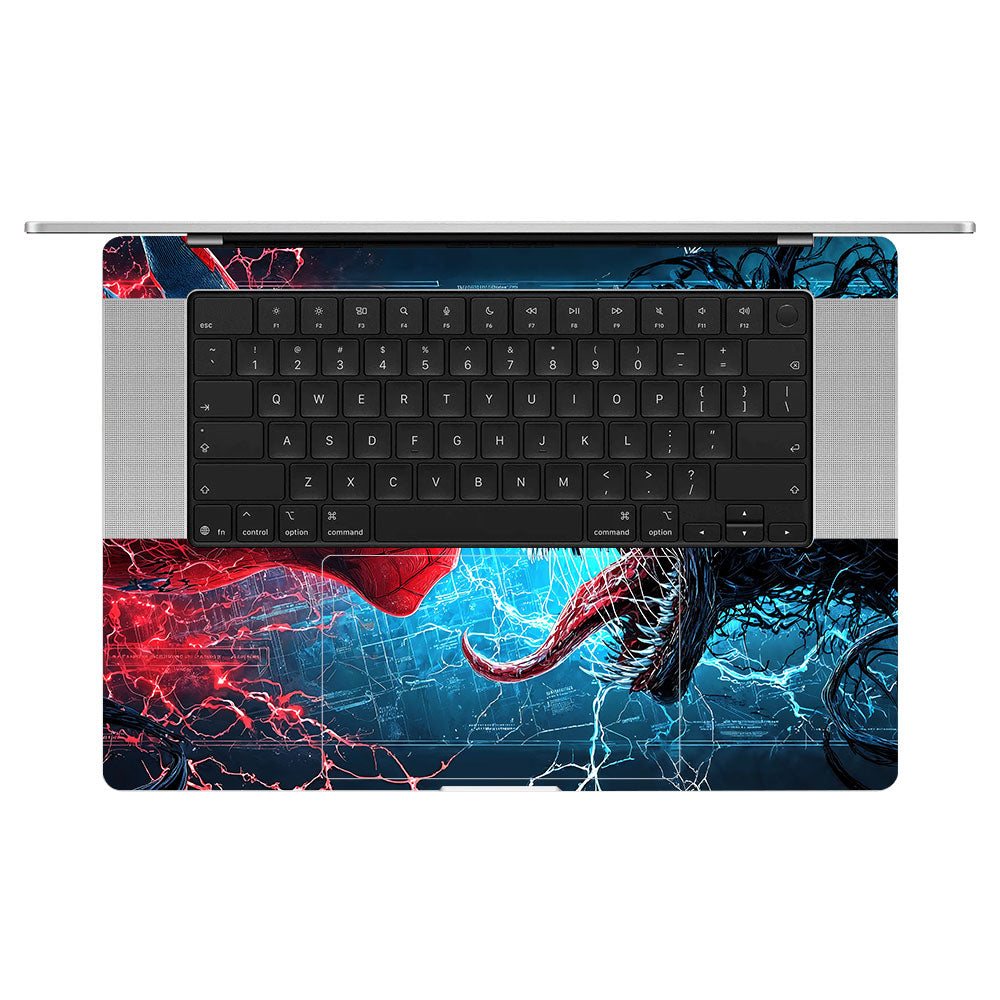 Spiderman vs Venom Showdown MacBook Pro 16 M5 Pro/Max 2026 3D Laptop Skin