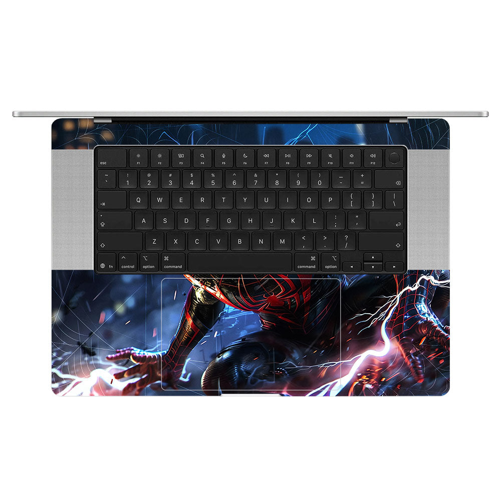 Miles Morales Shockwave MacBook Pro 16 M5 Pro/Max 2026 3D Laptop Skin
