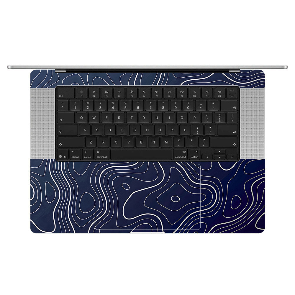 Fluid Lines Design MacBook Pro 16 M5 Pro/Max 2026 3D Laptop Skin