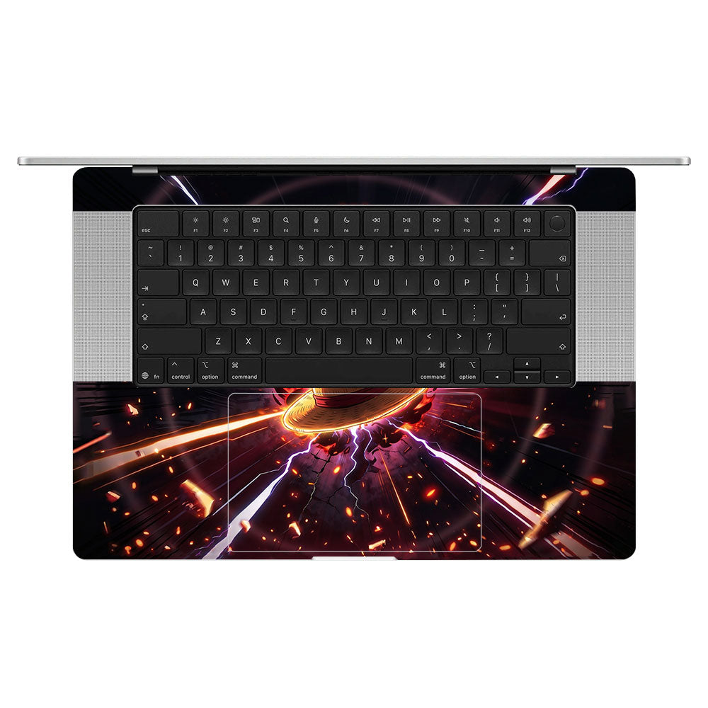 One Piece Fire Hat MacBook Pro 16 M5 Pro/Max 2026 3D Laptop Skin