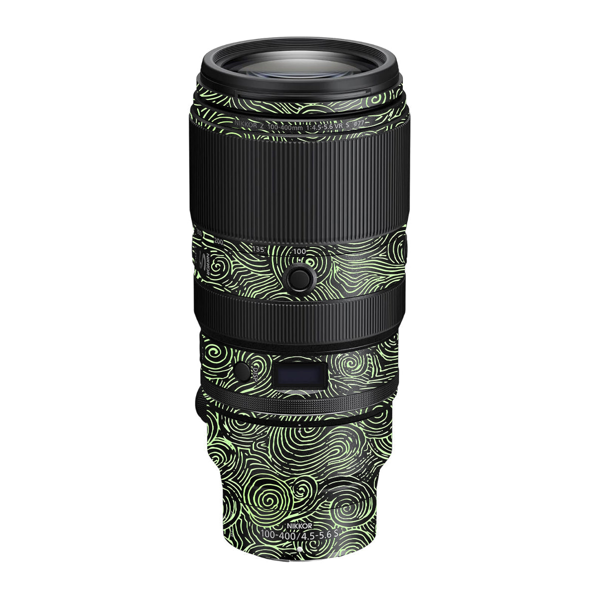 Green Spirals Nikon Nikkor Z 100-400mm F/4.5-5.6 VR S Camera Lens Skin
