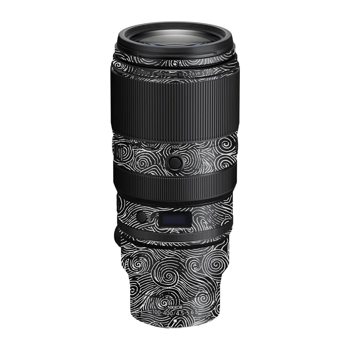 White Spirals Nikon Nikkor Z 100-400mm F/4.5-5.6 VR S Camera Lens Skin