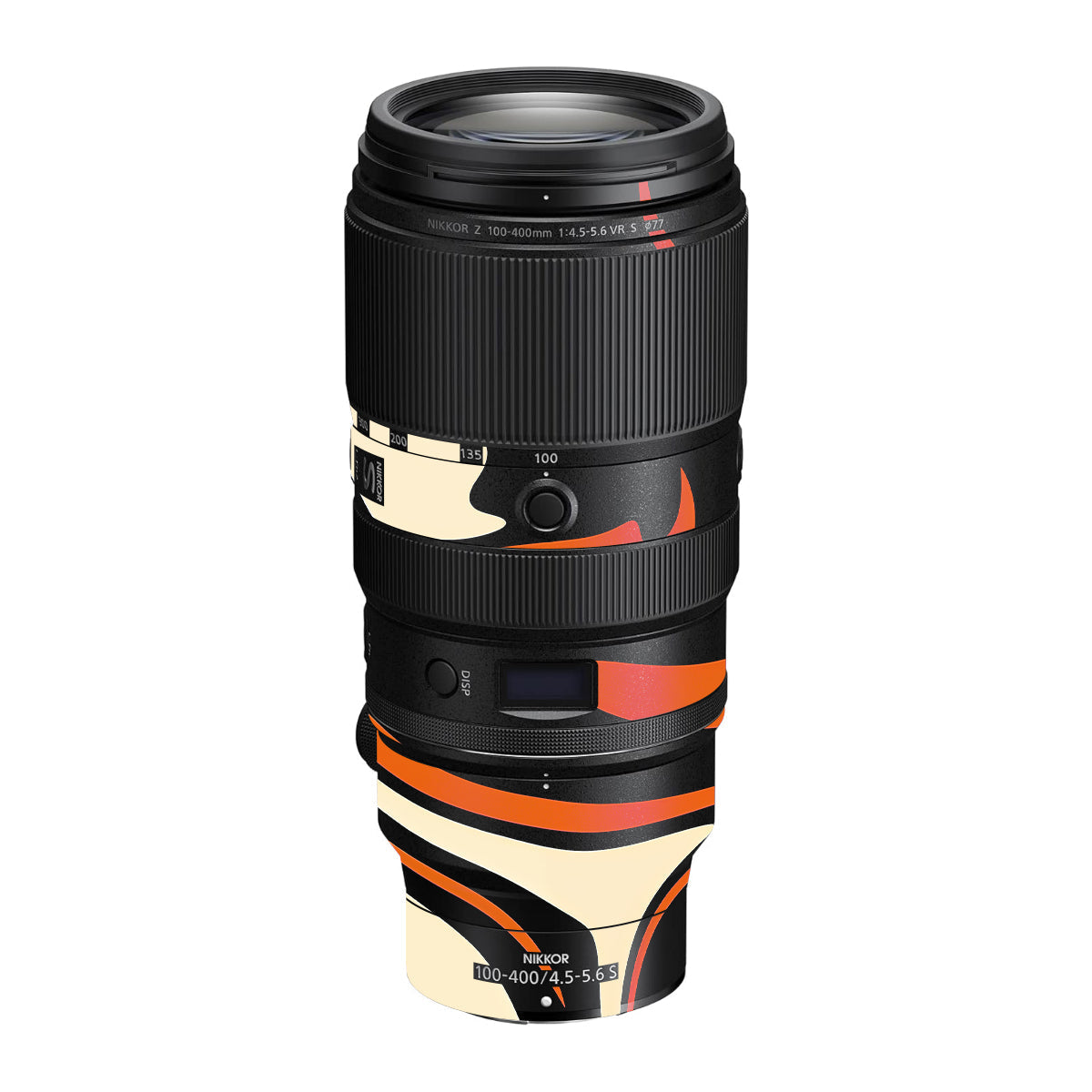 Mid-Century Abstract Swirl Nikon Nikkor Z 100-400mm F/4.5-5.6 VR S Camera Lens Skin