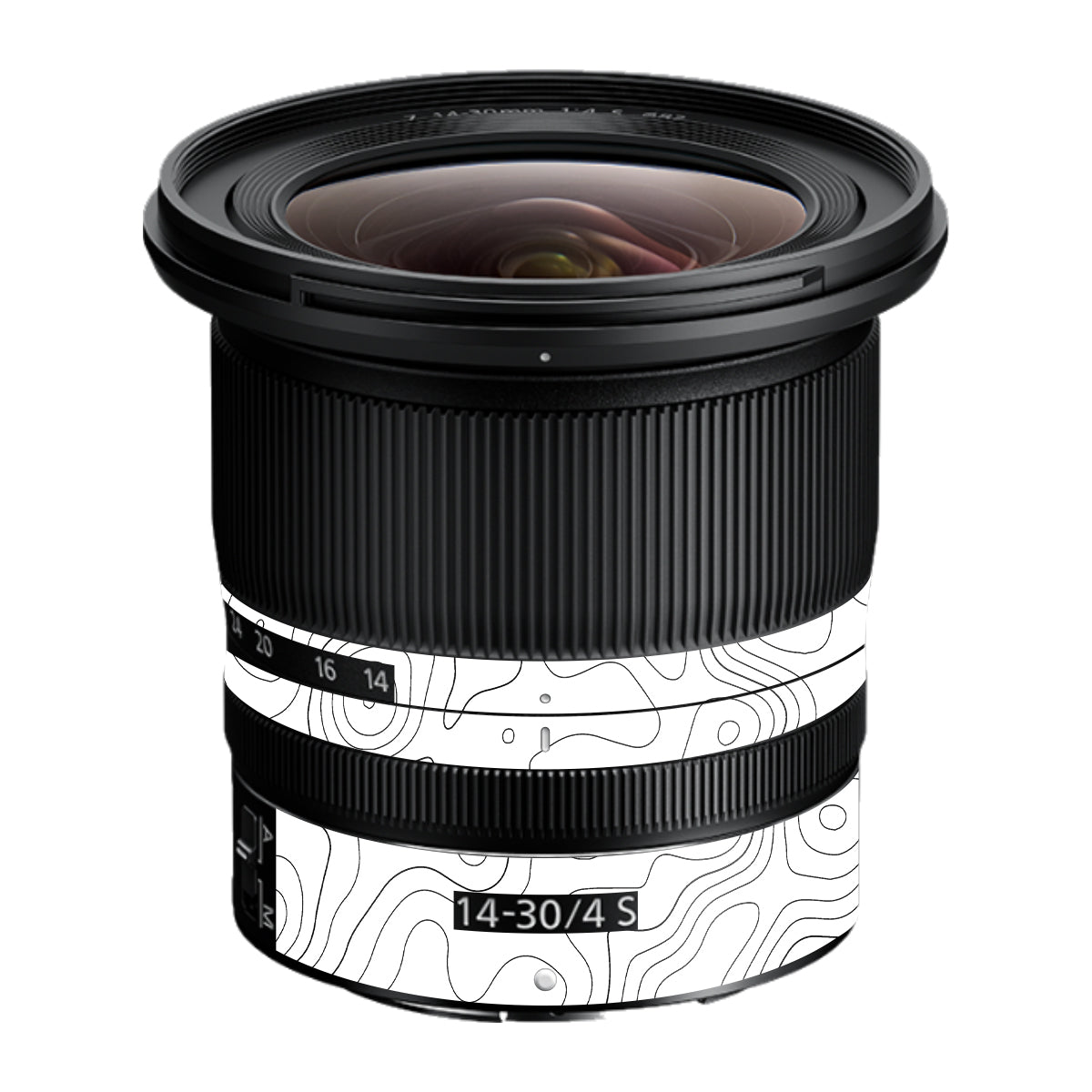 White Contour Design Nikon Nikkor Z 14-30mm F/4 S Camera Lens Skin