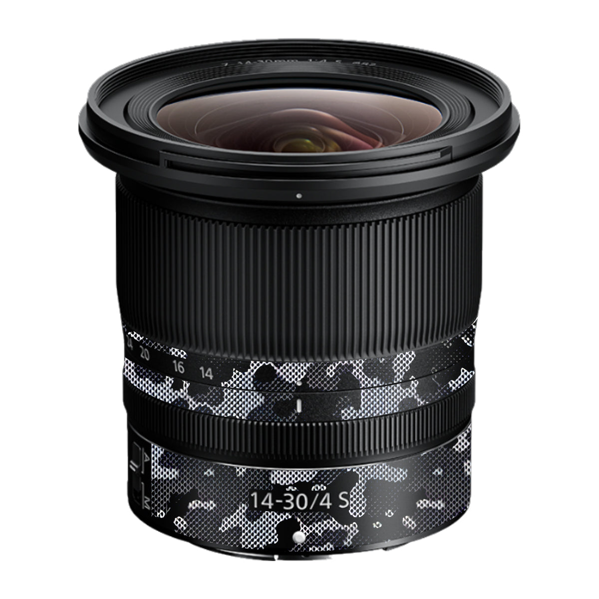 Stealth Grey Camo Nikon Nikkor Z 14-30mm F/4 S Camera Lens Skin
