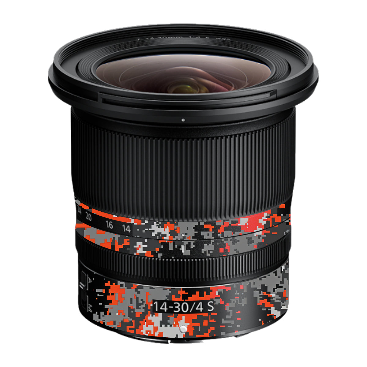 Inferno Pixel Nikon Nikkor Z 14-30mm F/4 S Camera Lens Skin