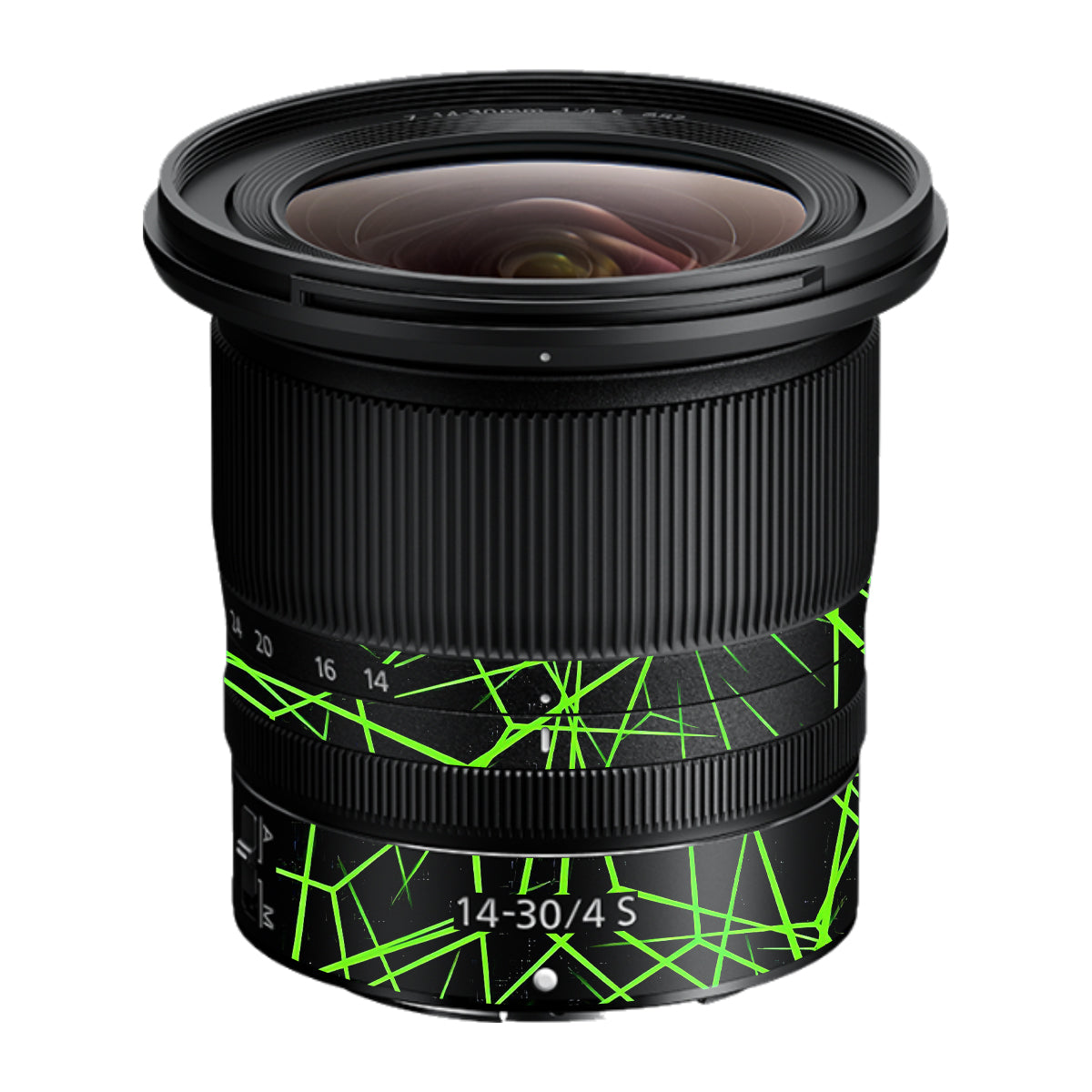 Neon Grid Nikon Nikkor Z 14-30mm F/4 S Camera Lens Skin