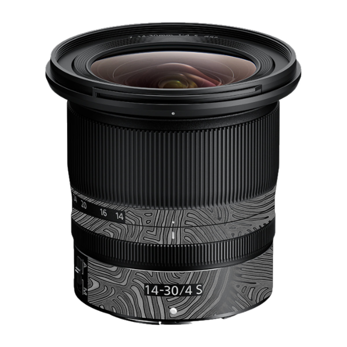 Monochrome Line Maze Nikon Nikkor Z 14-30mm F/4 S Camera Lens Skin