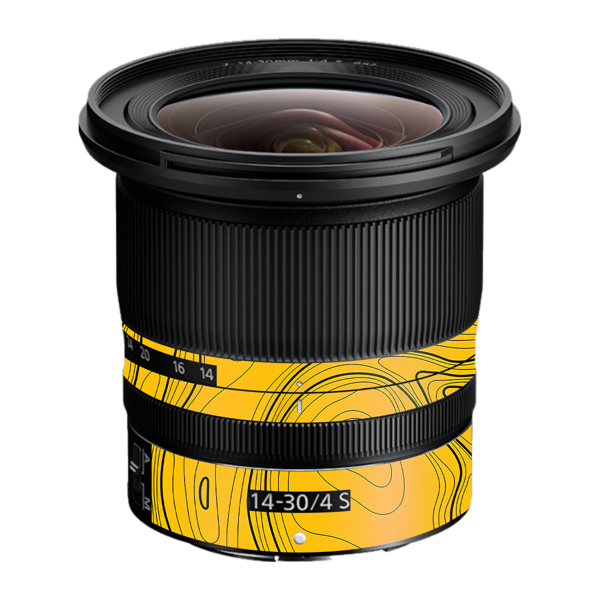Topographic Map Pattern Nikon Nikkor Z 14-30mm F/4 S Camera Lens Skin