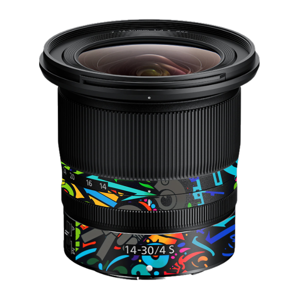 Colorful Urban Street Art Lettering Nikon Nikkor Z 14-30mm F/4 S Camera Lens Skin