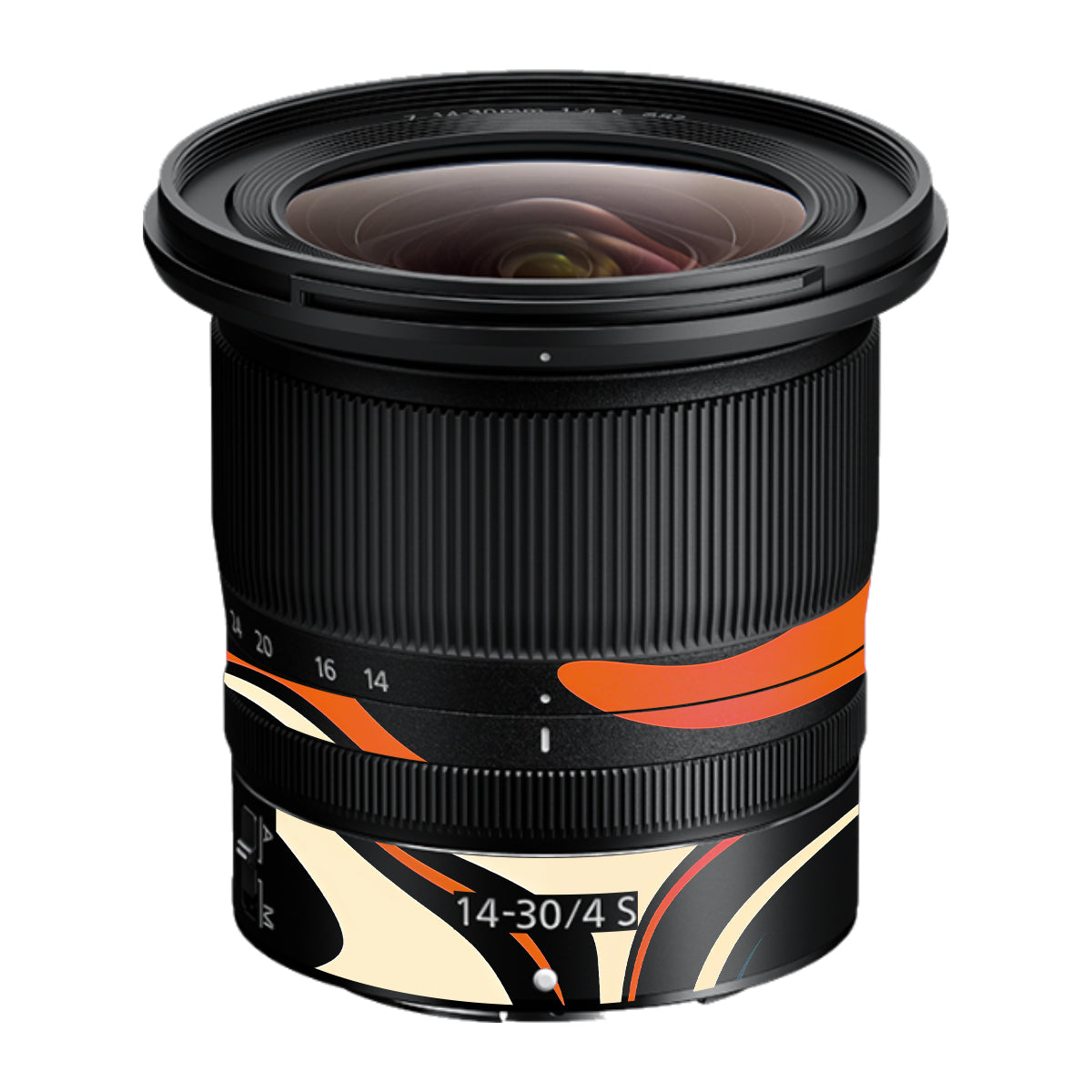 Mid-Century Abstract Swirl Nikon Nikkor Z 14-30mm F/4 S Camera Lens Skin