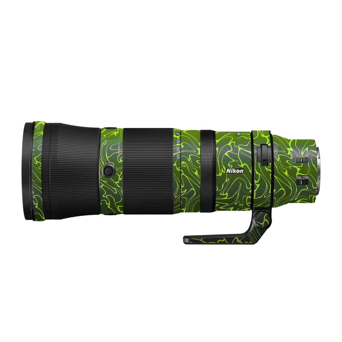 Lime Yellow to Black Gradient Nikon Nikkor Z 180-600mm F/5.6-6.3 VR Camera Lens Skin
