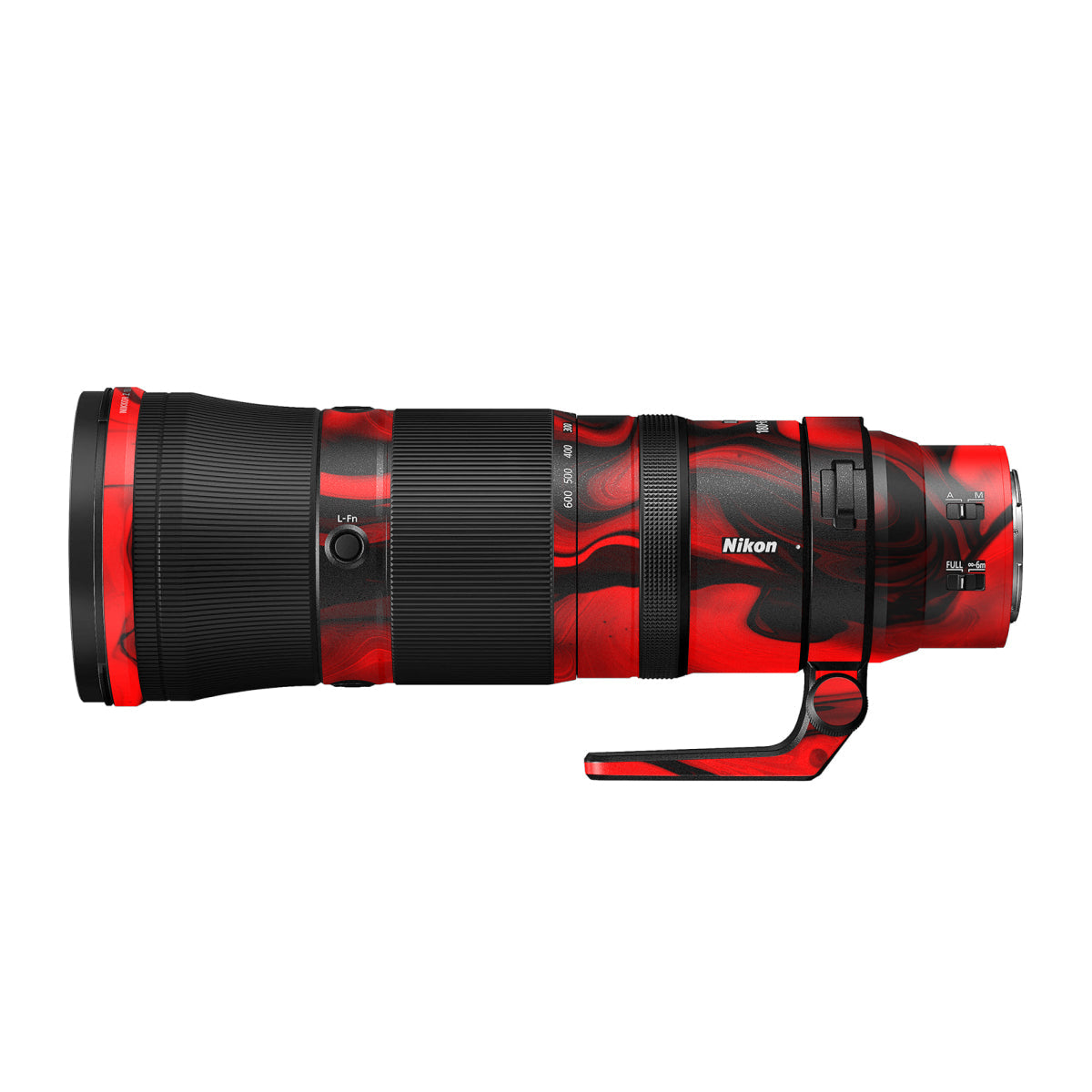 Red Lava Flow Nikon Nikkor Z 180-600mm F/5.6-6.3 VR Camera Lens Skin