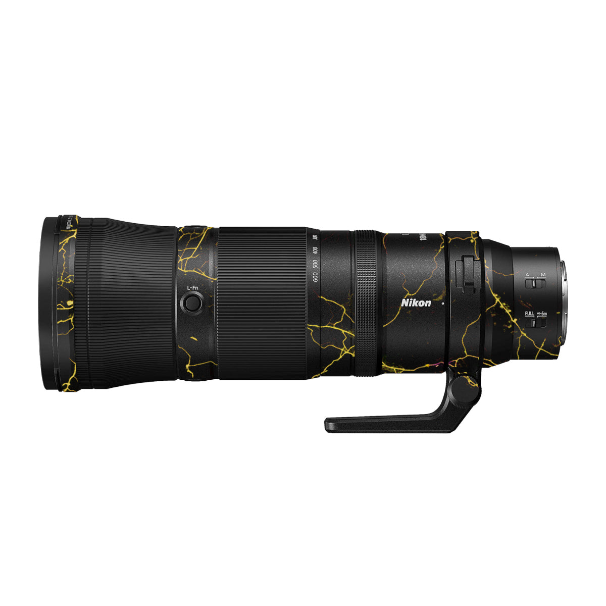 Electric Gold Veins Nikon Nikkor Z 180-600mm F/5.6-6.3 VR Camera Lens Skin