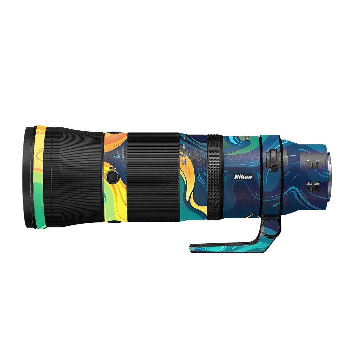 Rainbow Liquid Fusion Nikon Nikkor Z 180-600mm F/5.6-6.3 VR Camera Lens Skin
