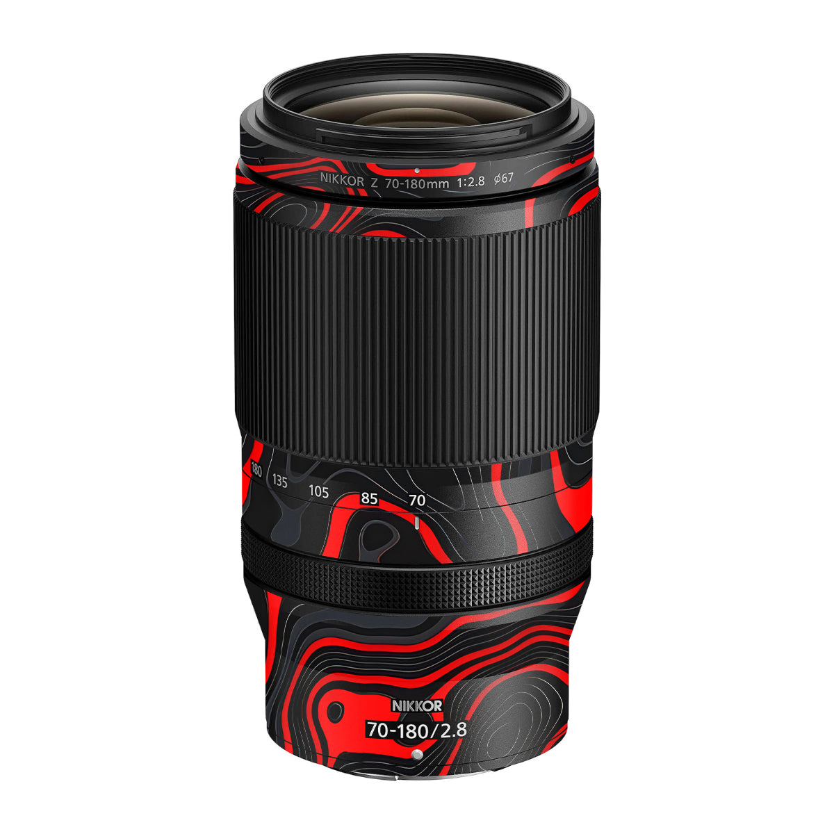 Crimson Waves Nikon Nikkor Z 70-180mm F/2.8 Camera Lens Skin