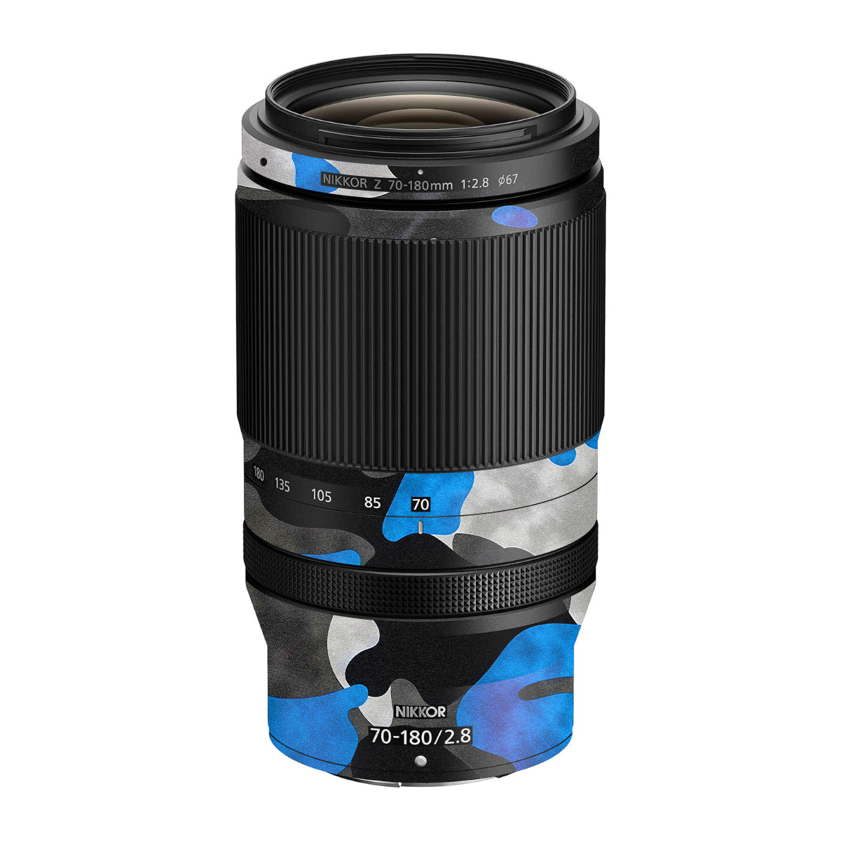 Blue Grey Camo Nikon Nikkor Z 70-180mm F/2.8 Camera Lens Skin
