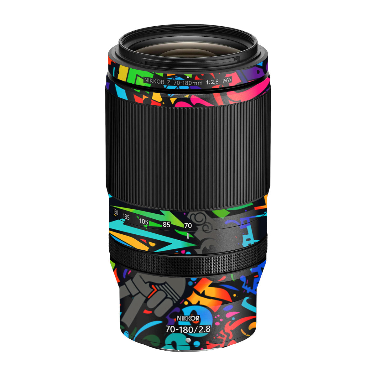 Colorful Urban Street Art Lettering Nikon Nikkor Z 70-180mm F/2.8 Camera Lens Skin