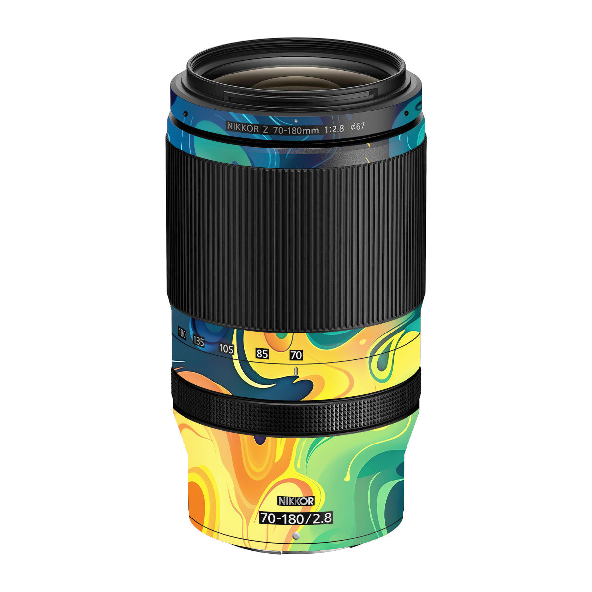 Rainbow Liquid Fusion Nikon Nikkor Z 70-180mm F/2.8 Camera Lens Skin