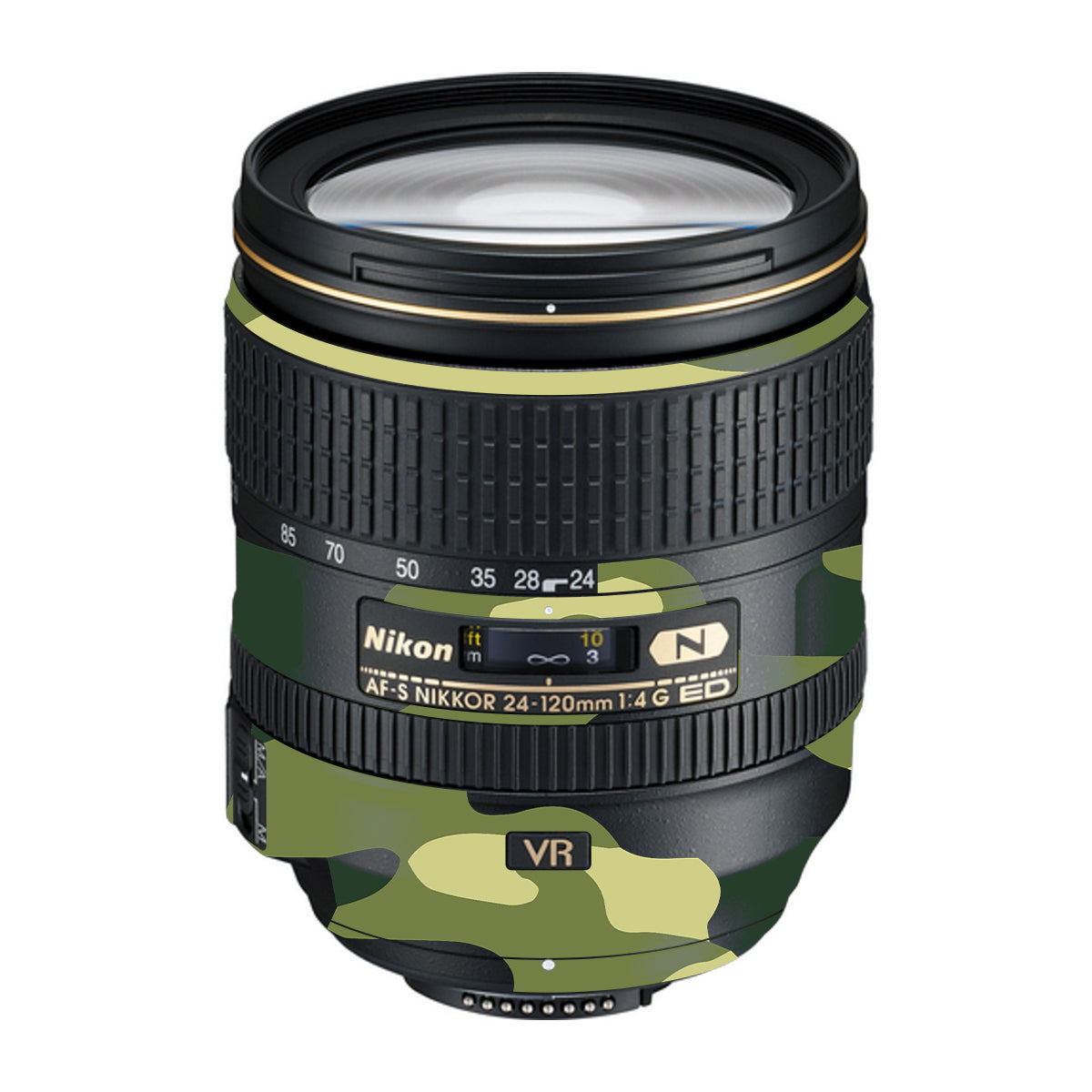 Forest Green Camo Nikon Nikkor AF-S 24-120mm F4 G ED VR Camera Lens Skin