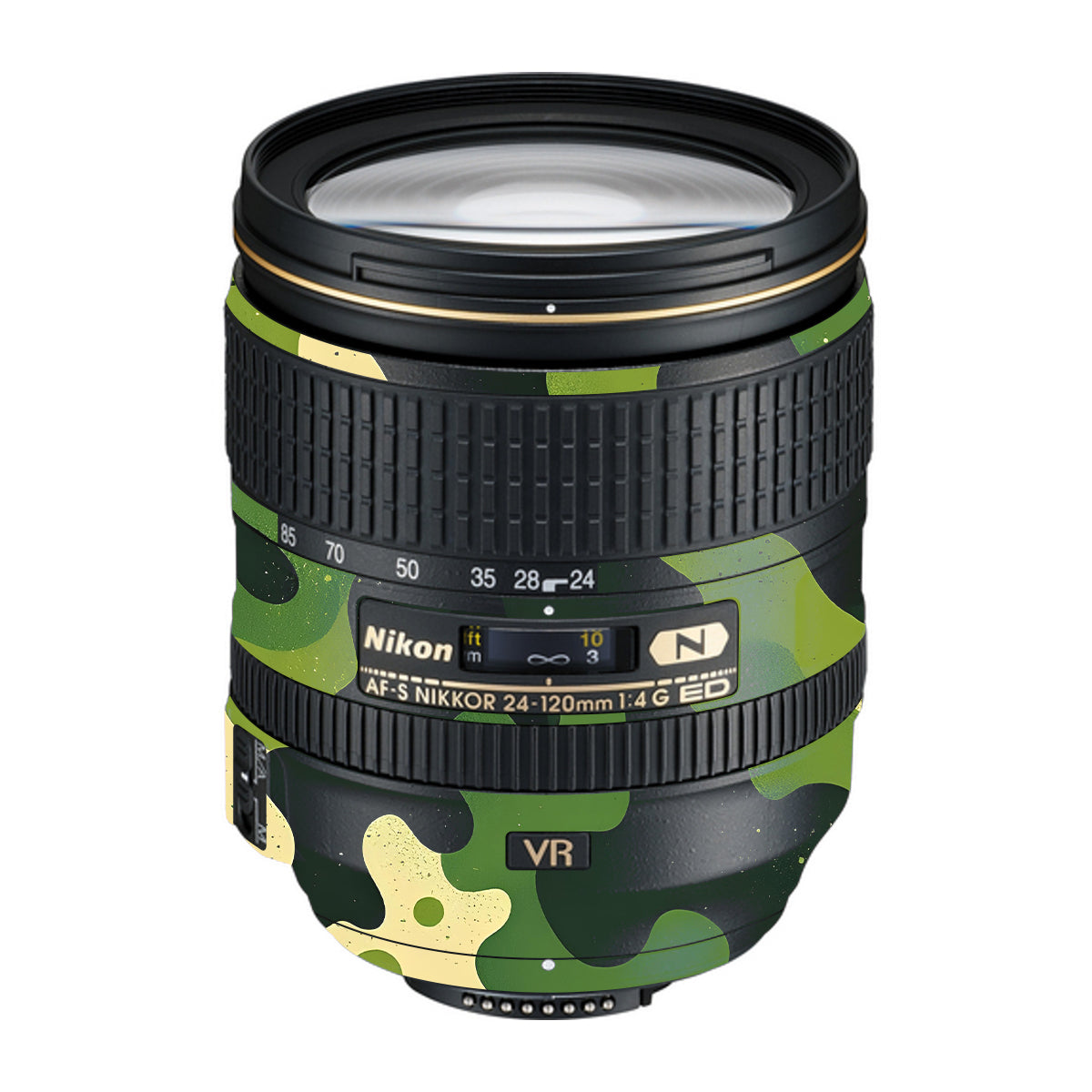 Camouflage Pattern Nikon Nikkor AF-S 24-120mm F4 G ED VR Camera Lens Skin