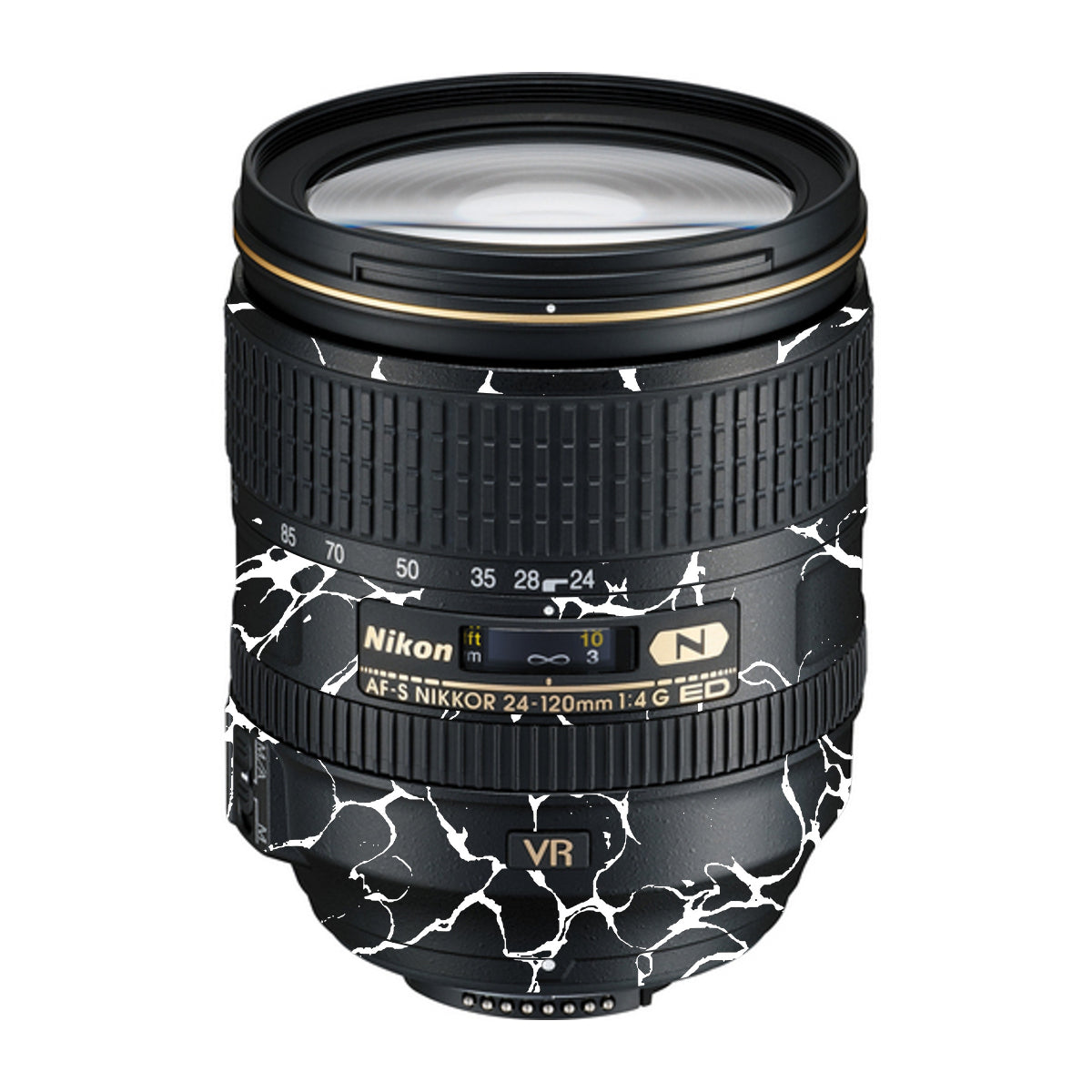 White Web Nikon Nikkor AF-S 24-120mm F4 G ED VR Camera Lens Skin