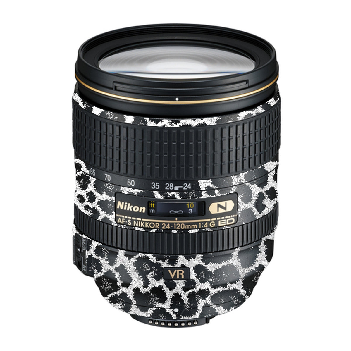 Snow Leopard Spots Nikon Nikkor AF-S 24-120mm F4 G ED VR Camera Lens Skin