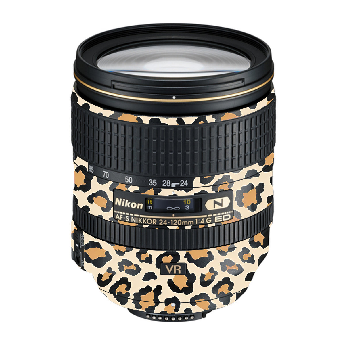 Sandy Leopard Spots Nikon Nikkor AF-S 24-120mm F4 G ED VR Camera Lens Skin