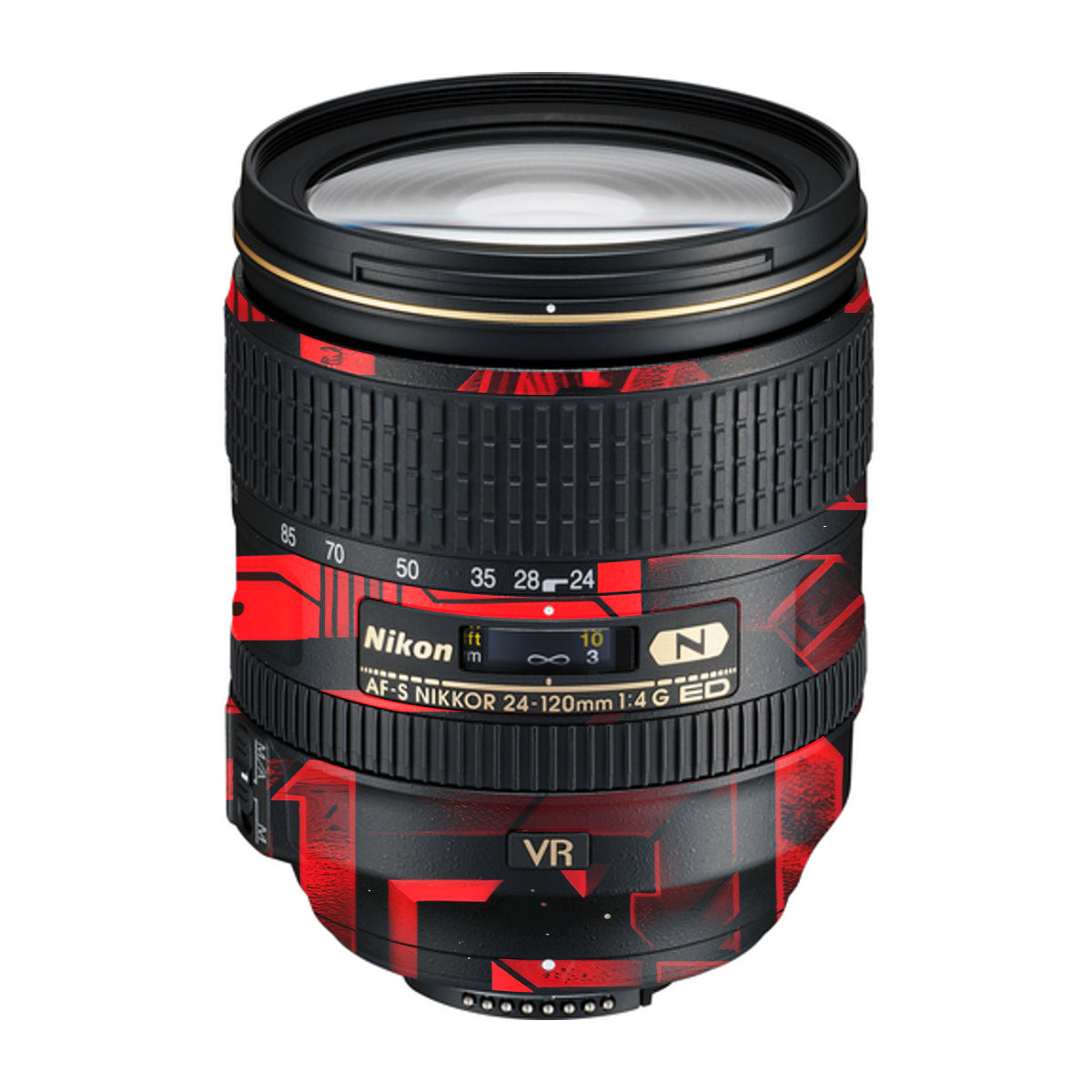 Cyber Maze Circuit Nikon Nikkor AF-S 24-120mm F4 G ED VR Camera Lens Skin