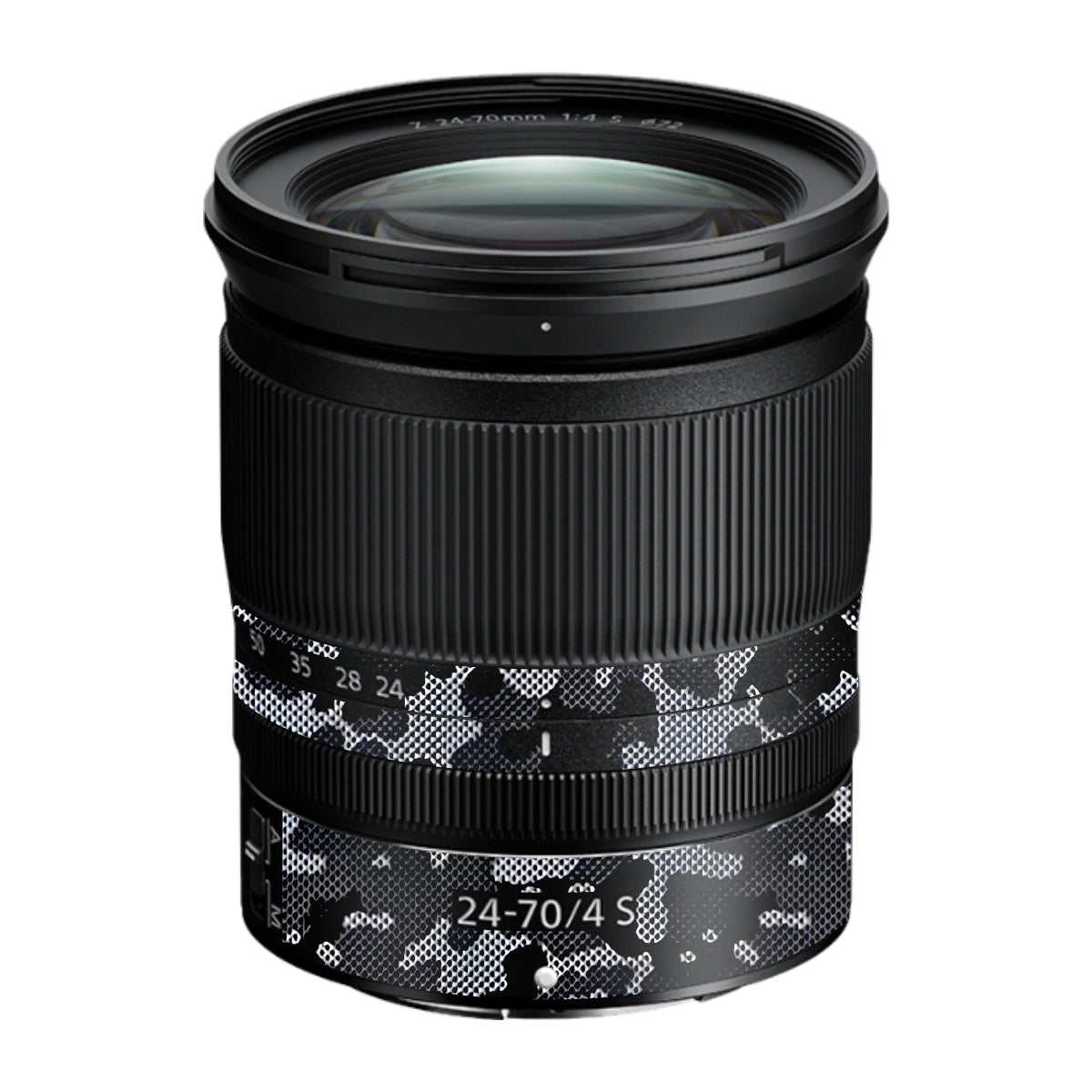 Stealth Grey Camo Nikon Nikkor Z 24-70mm F/4 S Camera Lens Skin