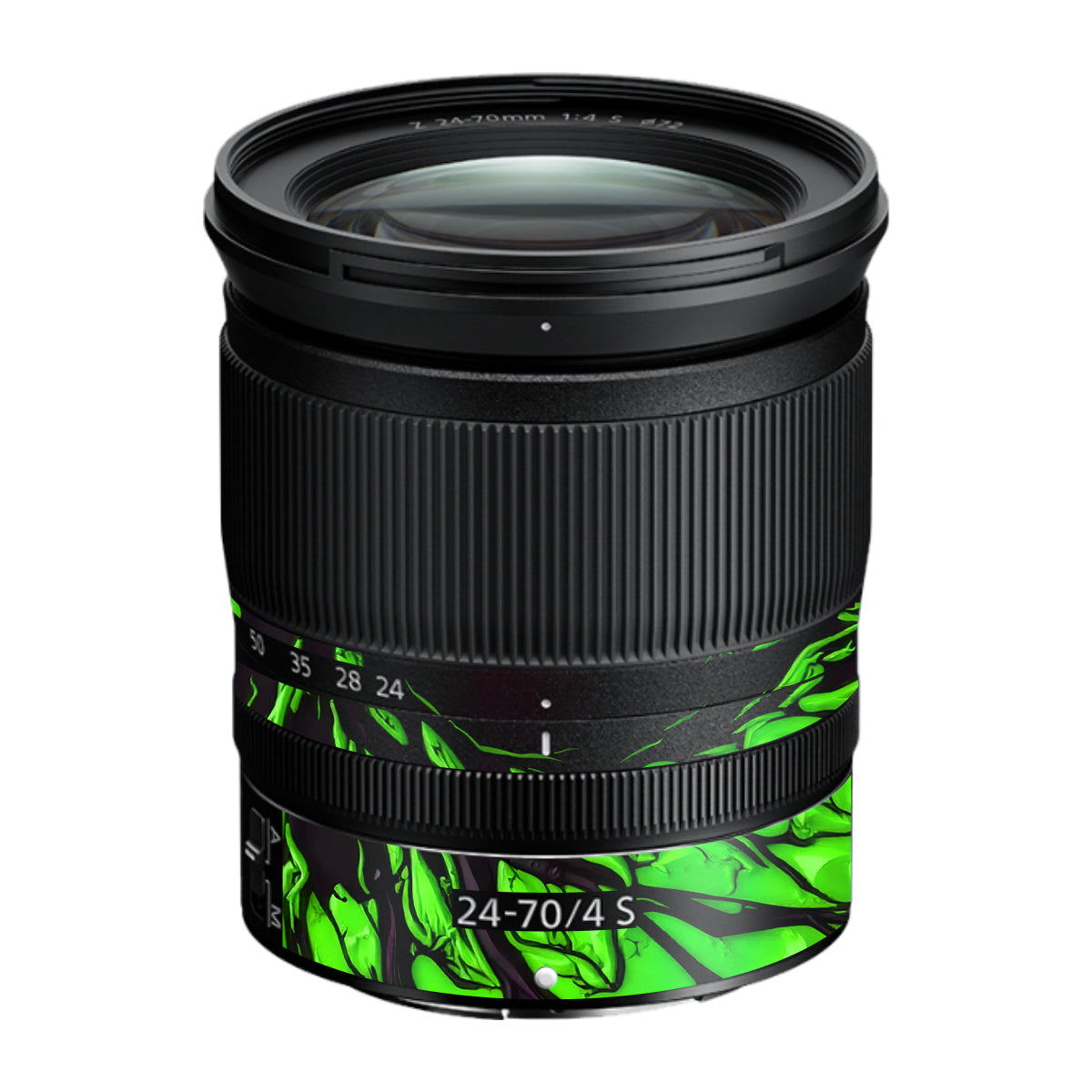 Venom Green Nikon Nikkor Z 24-70mm F/4 S Camera Lens Skin