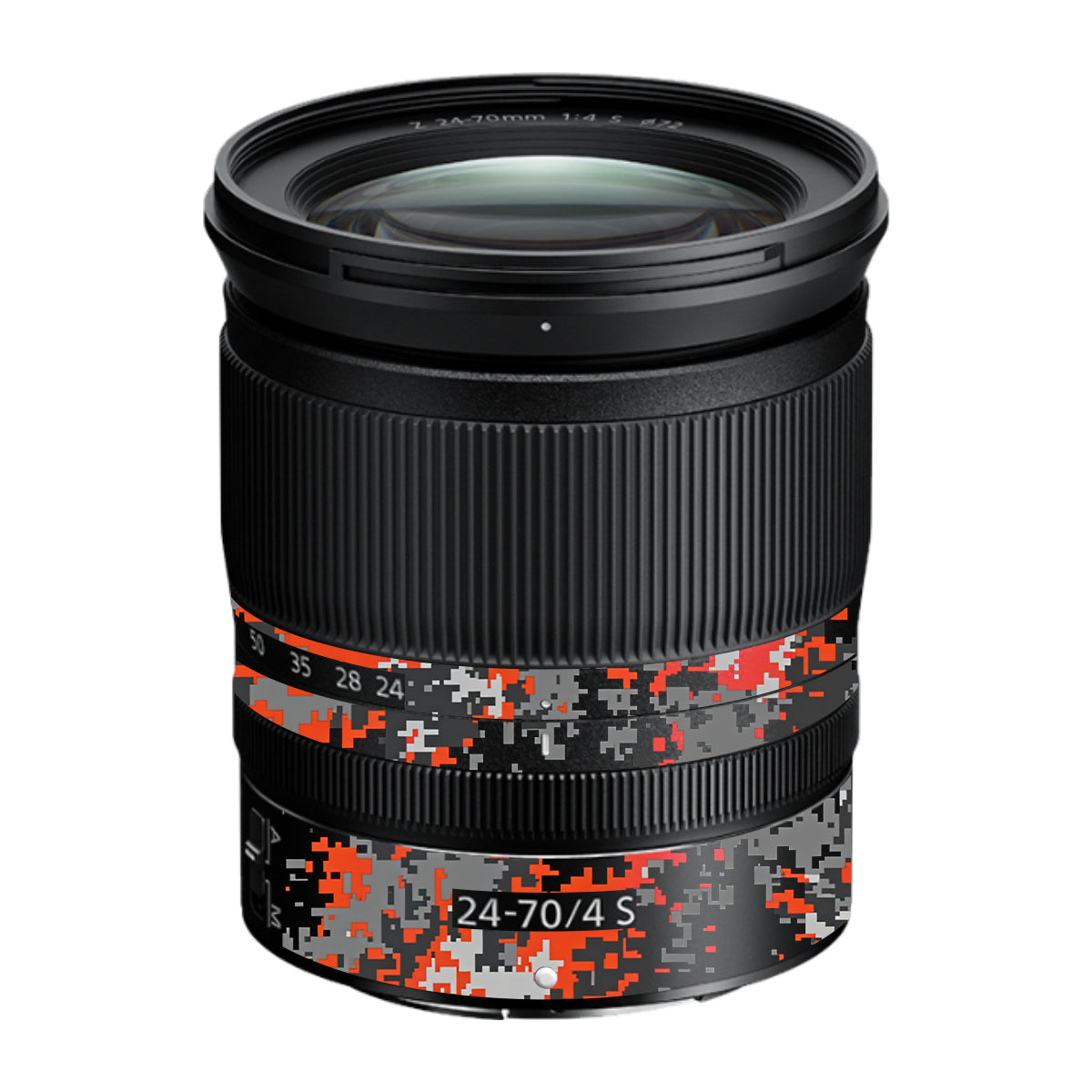 Inferno Pixel Nikon Nikkor Z 24-70mm F/4 S Camera Lens Skin