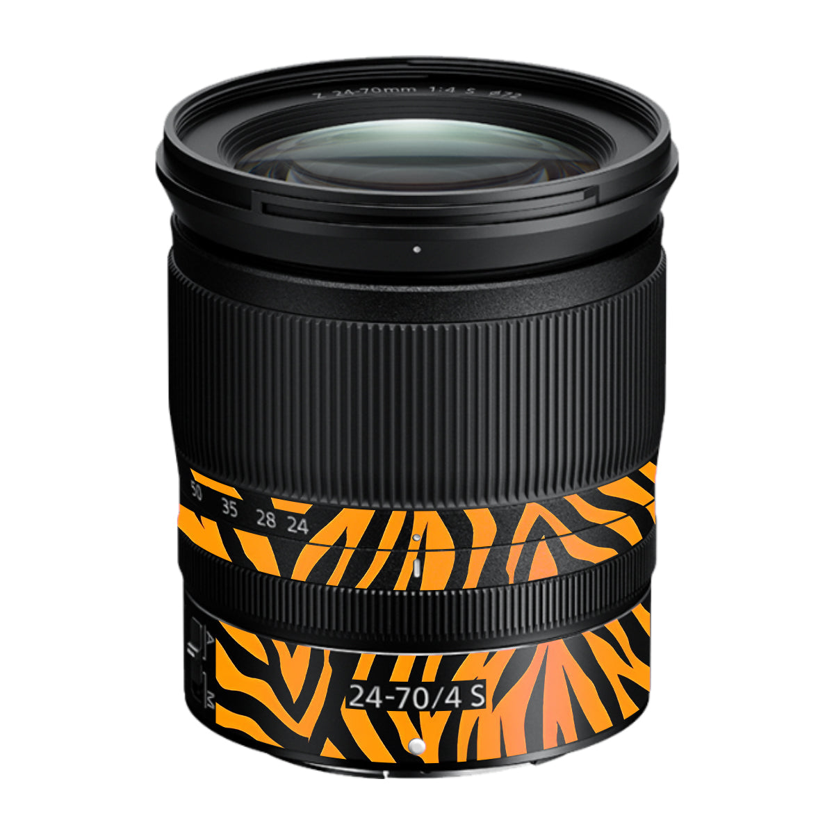 Zebra Gold Pattern Nikon Nikkor Z 24-70mm F/4 S Camera Lens Skin