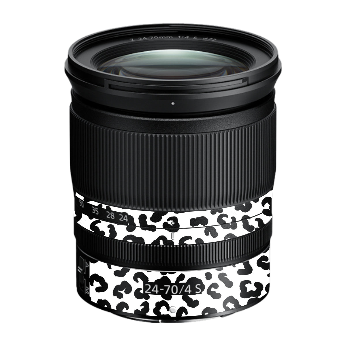 White Leopard Nikon Nikkor Z 24-70mm F/4 S Camera Lens Skin