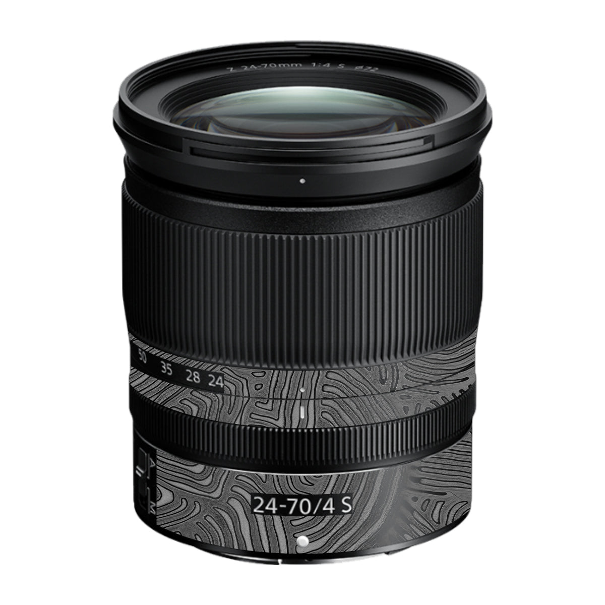 Monochrome Line Maze Nikon Nikkor Z 24-70mm F/4 S Camera Lens Skin