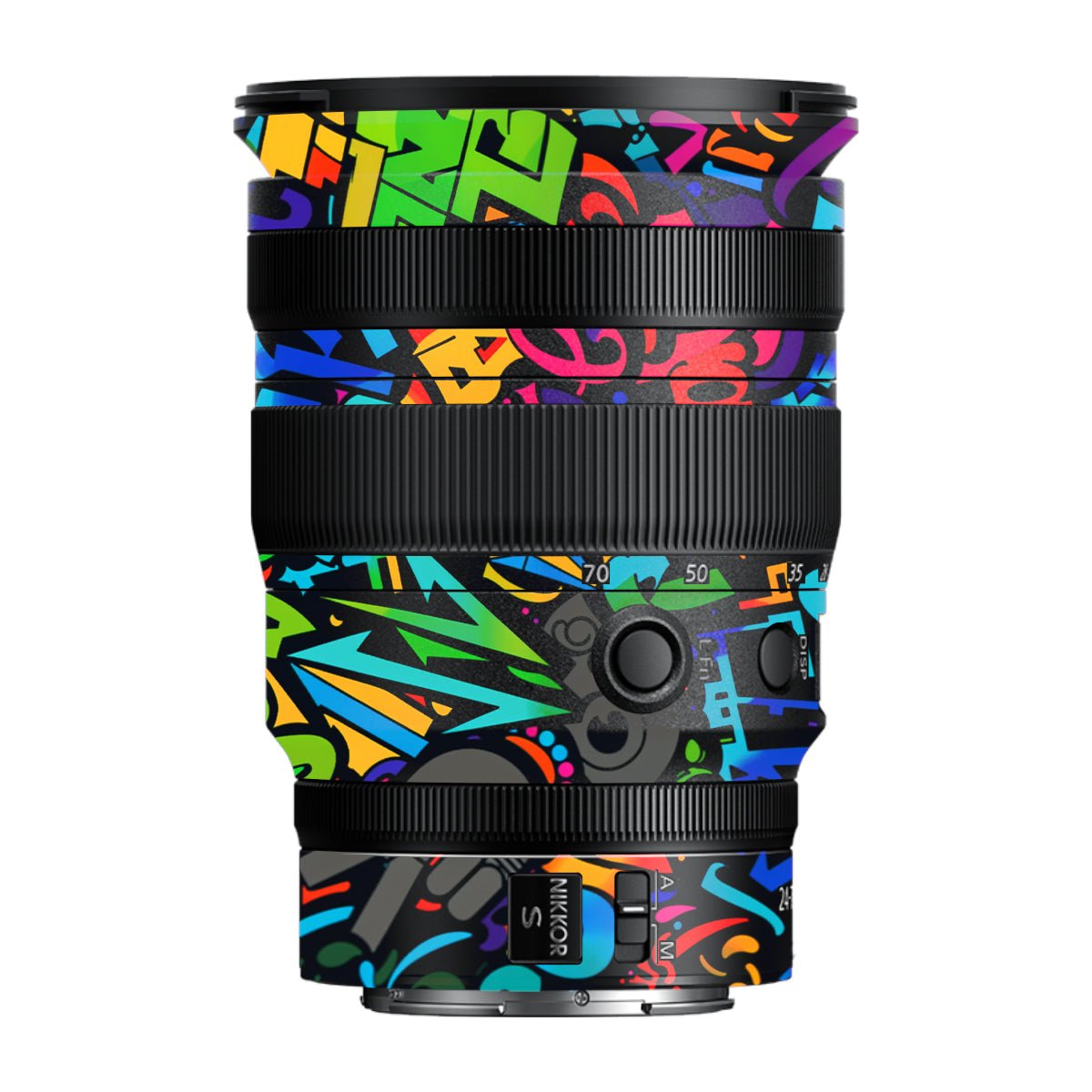 Colorful Urban Street Art Lettering Nikon Nikkor Z 24-70MM F/2.8 S Camera Lens Skin