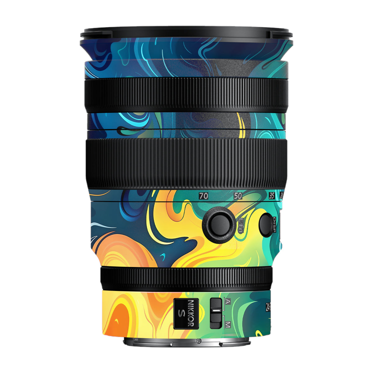 Rainbow Liquid Fusion Nikon Nikkor Z 24-70MM F/2.8 S Camera Lens Skin