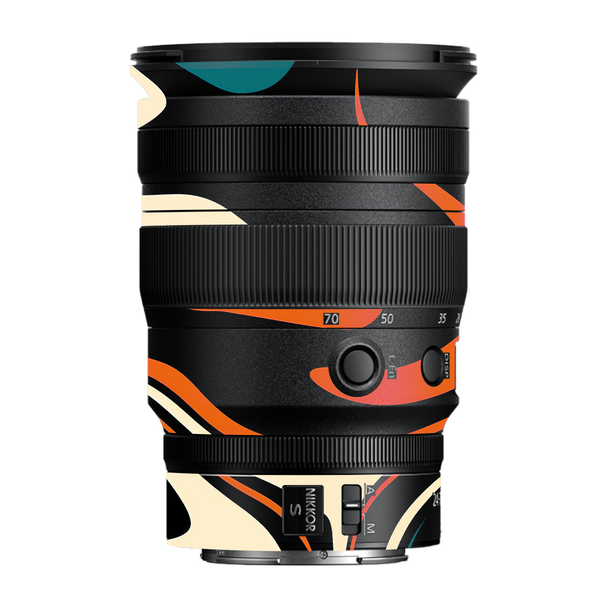 Mid-Century Abstract Swirl Nikon Nikkor Z 24-70MM F/2.8 S Camera Lens Skin