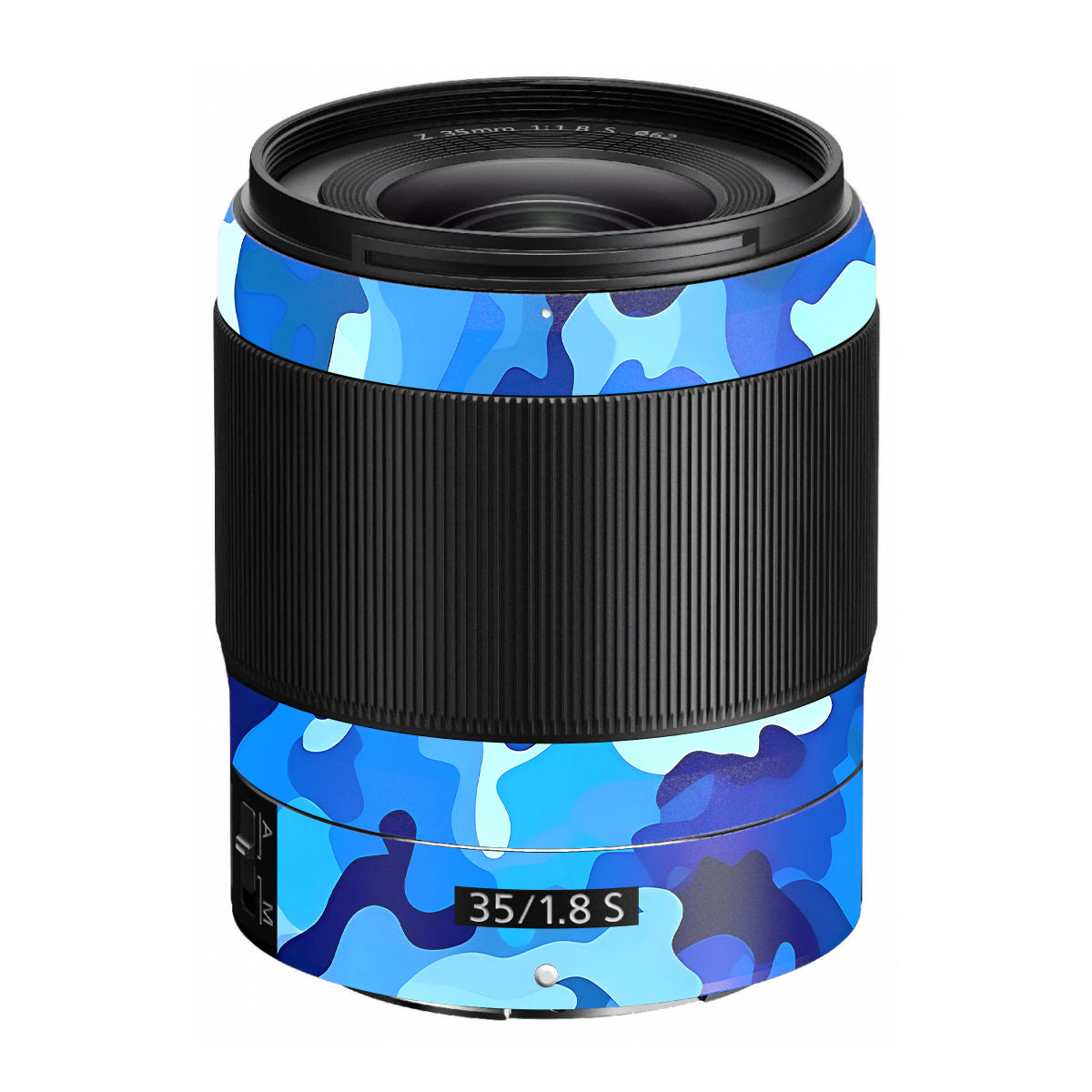Arctic Blue Camo Pattern Nikon Nikkor Z 35mm F/1.8 S Camera Lens Skin
