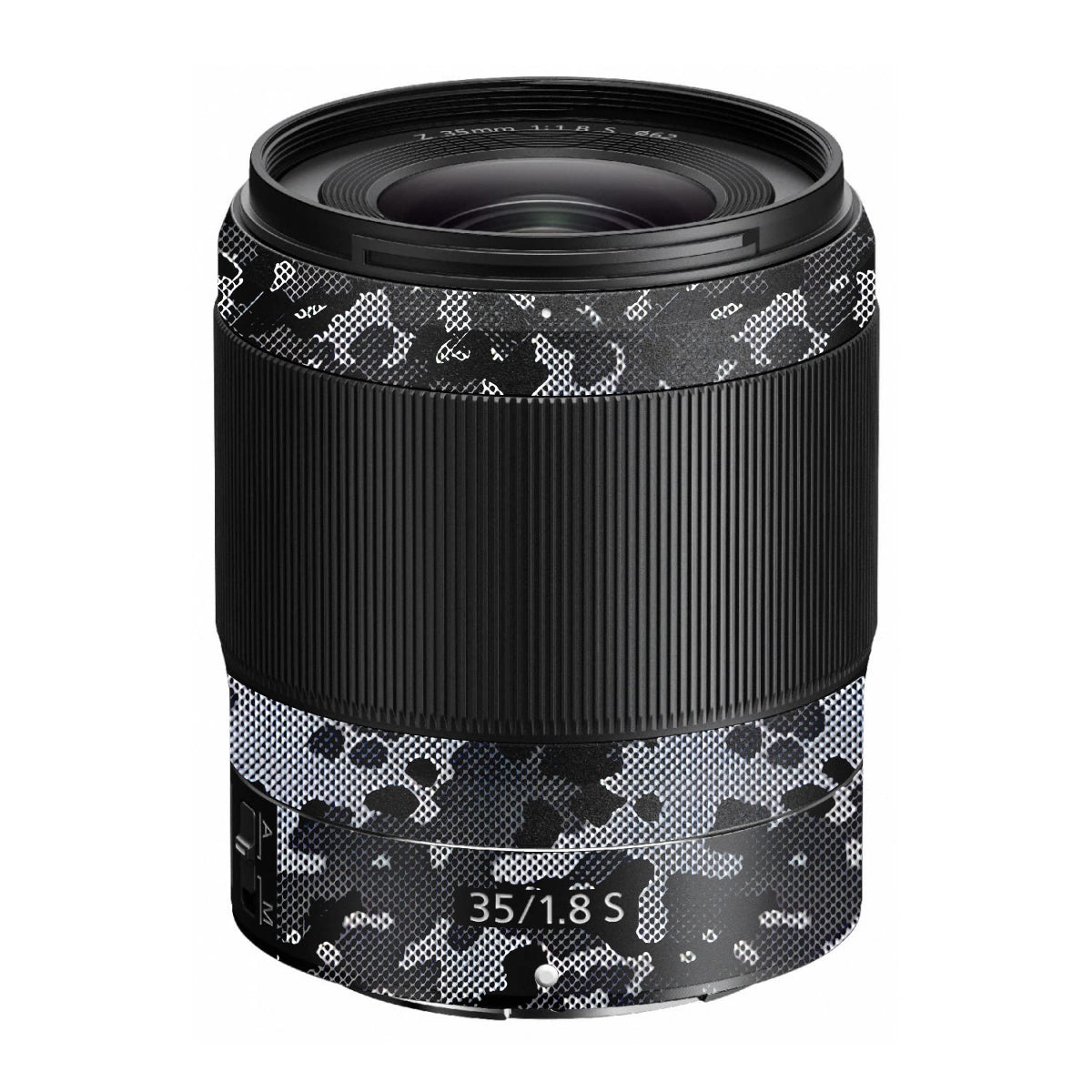 Stealth Grey Camo Nikon Nikkor Z 35mm F/1.8 S Camera Lens Skin