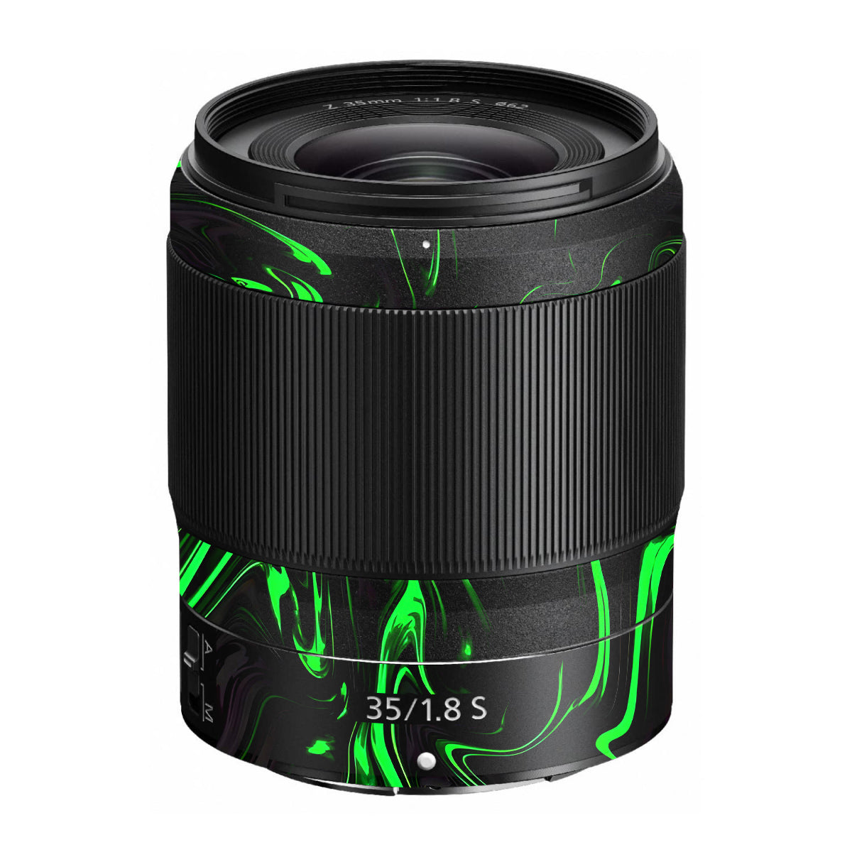 Green Liquid Pattern Nikon Nikkor Z 35mm F/1.8 S Camera Lens Skin