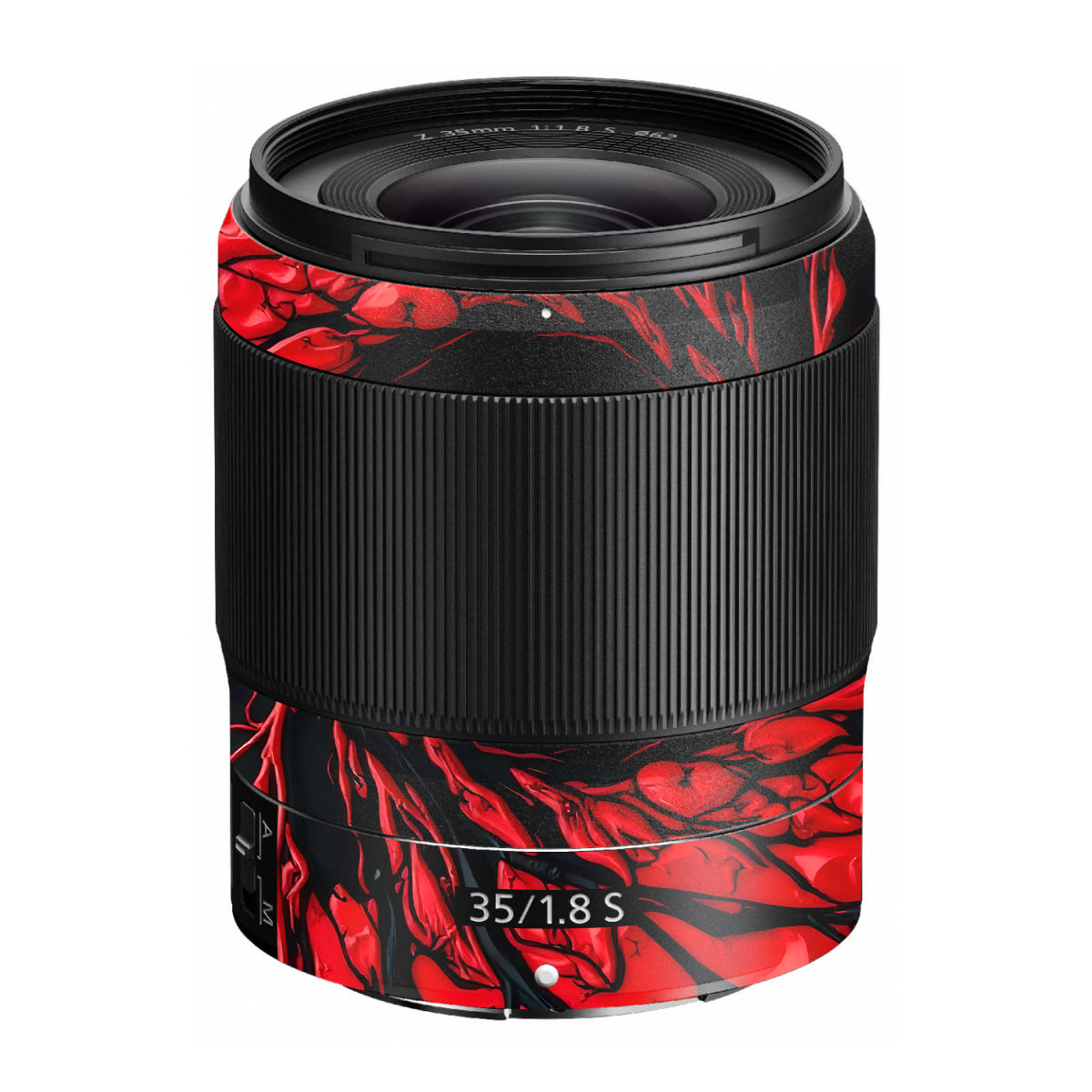 Venom Red Nikon Nikkor Z 35mm F/1.8 S Camera Lens Skin