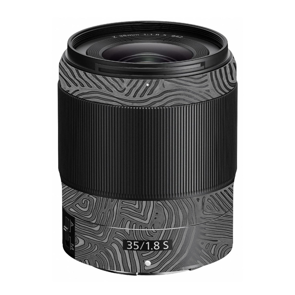 Monochrome Line Maze Nikon Nikkor Z 35mm F/1.8 S Camera Lens Skin