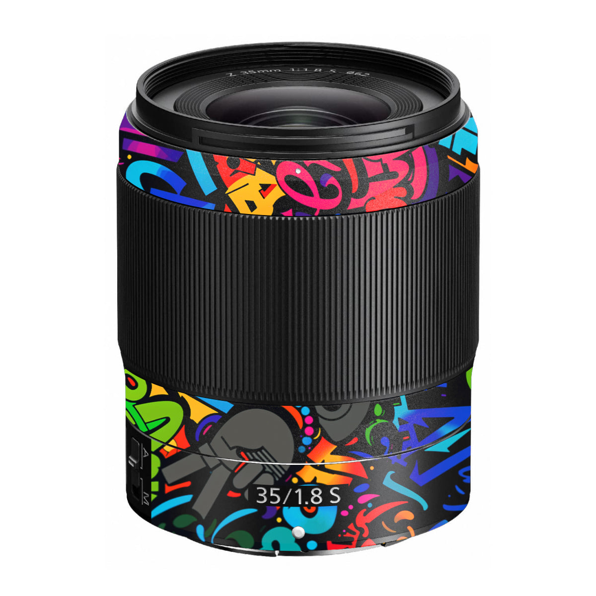 Colorful Urban Street Art Lettering Nikon Nikkor Z 35mm F/1.8 S Camera Lens Skin