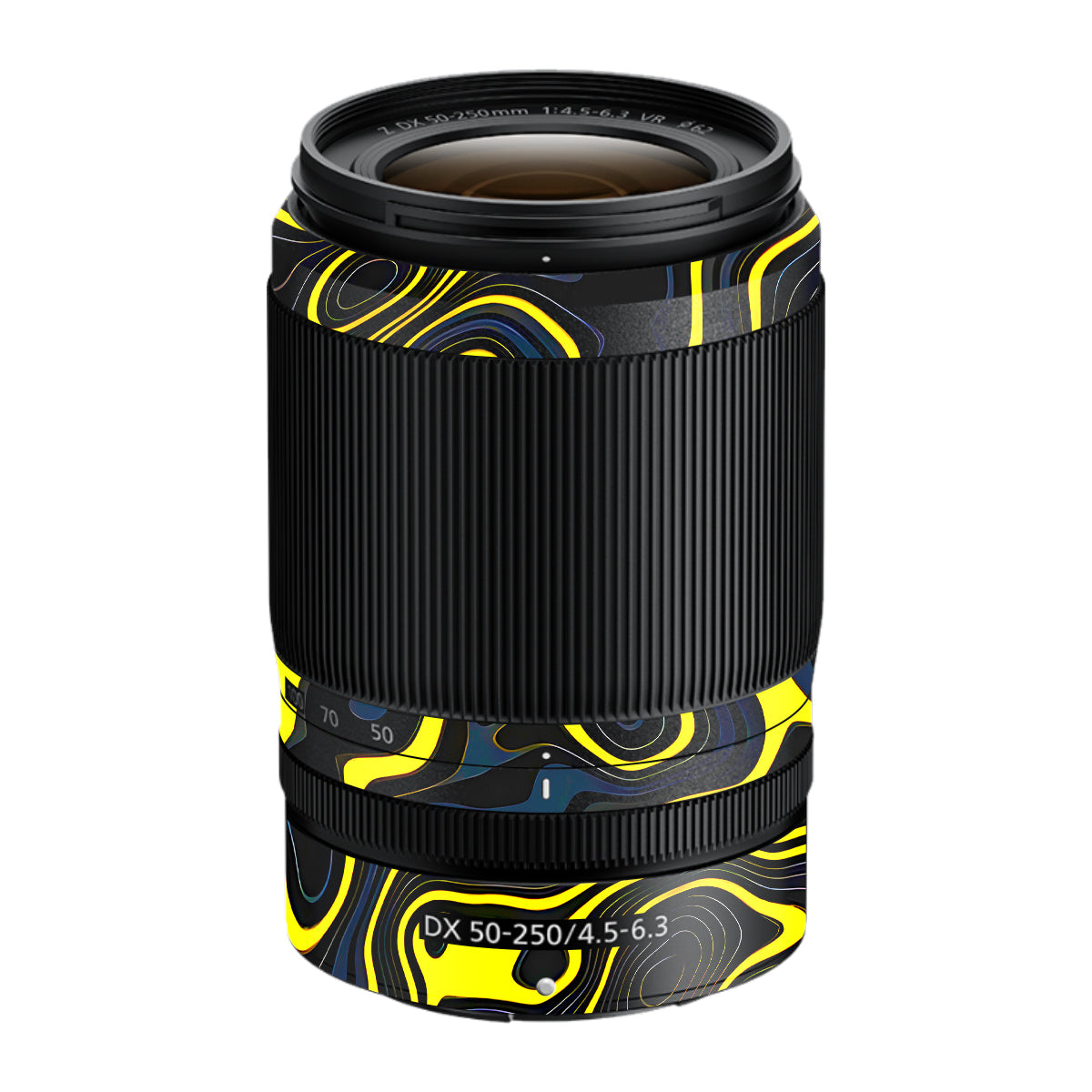 Neon Lava Contours Nikon Nikkor Z DX 50-250mm F/4.5-6.3 VR Camera Lens Skin