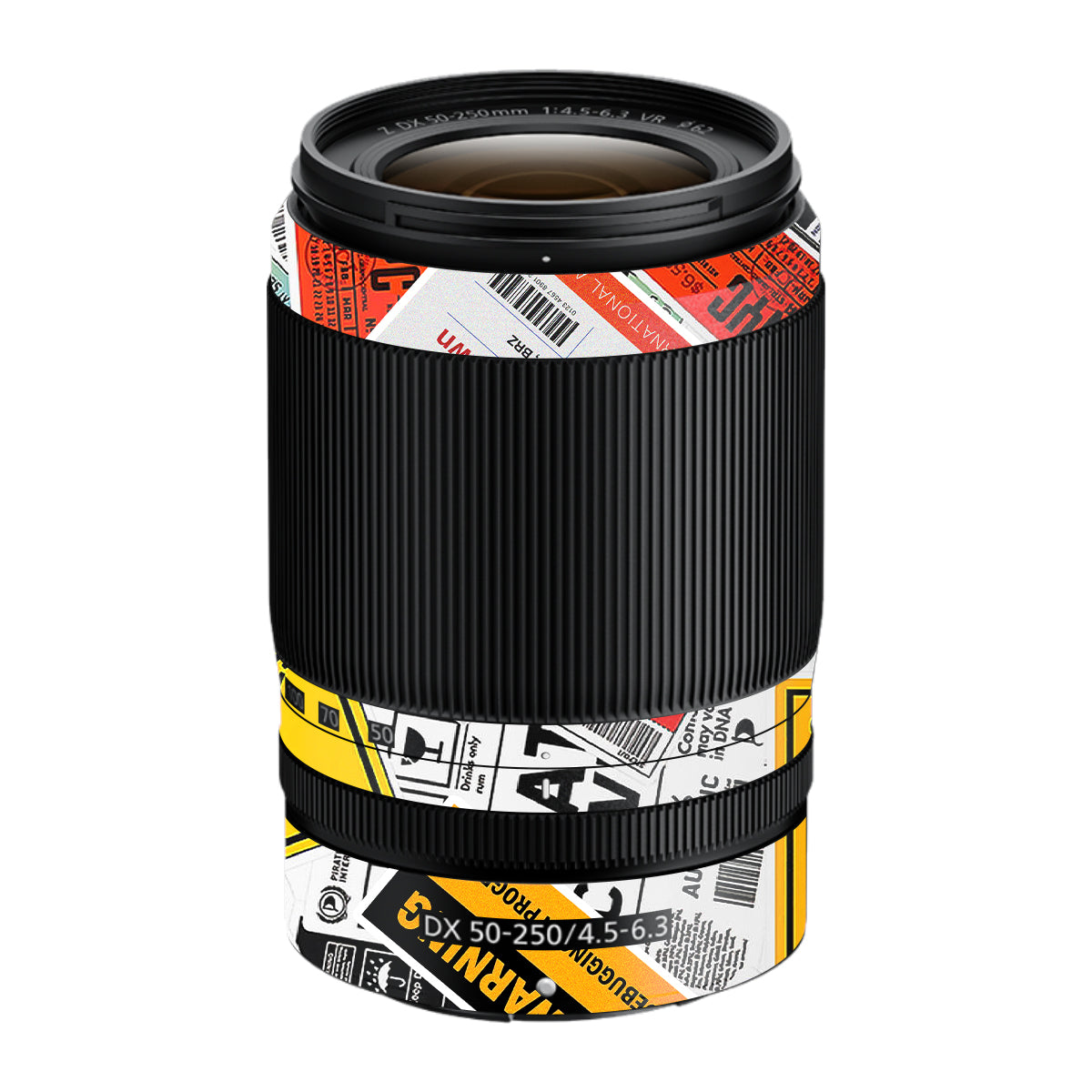 Tech Aesthetic Sticker Collage Nikon Nikkor Z DX 50-250mm F/4.5-6.3 VR Camera Lens Skin